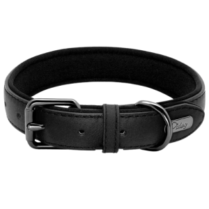 Gevoerde Lederen Halsband